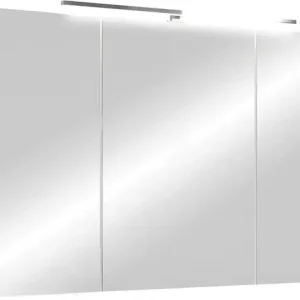 Direkt Vom Hersteller byLIVING Spiegelschrank »Serie Spree, in vielen Breiten erhältlich« Soft-Close, LED Beleuchtung mit Schalter- und Steckdosenbox