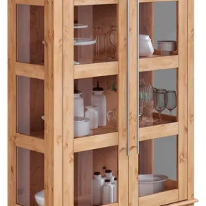 OTTO home Vitrine »Meliss« Höhe 169 cm, Breite 94 cm, 2-türig, Kiefer massiv, FSC® Meistverkauft
