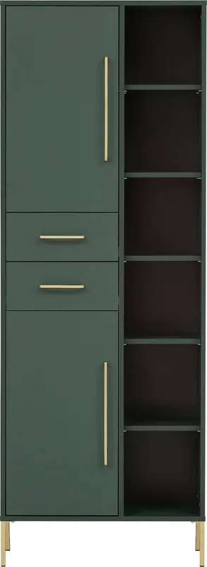 Direkt Vom Hersteller welltime Hochschrank »Kent mit goldfarbenen Griffen« Breite 67,1 cm, made in Germany