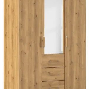 Super-Preis rauch Drehtürenschrank »Kleiderschrank Schrank Garderobe Schlafzimmerschrank EVELYN« in 2 Höhen 197 oder 210 cm erhältlich, inkl. SOFT-CLOSE-FUNKTION,in elegantem Stil mit Schubladen 3 Breiten und 2 Höhen MADE IN GERMANY