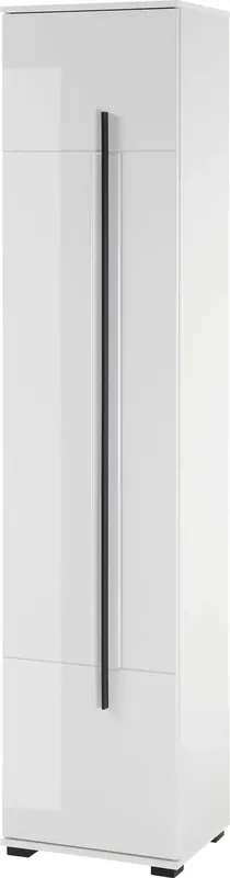 Home affaire Hochschrank »Cantara, Badschrank in Hochglanz Weiß, Hochschrank im modernen Design« mit schwarzen Griffen, ausreichend Stauraum Must-Have