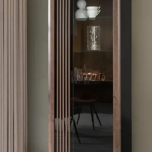 FORTE Vitrine »Savona« Höhe 197 cm, inkl. Sockelbeleuchtung Neu Im Sortiment