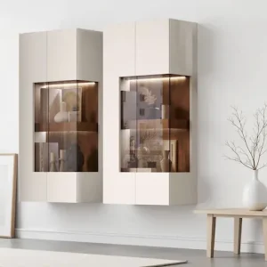 OTTO home Hängevitrine »Sky45« (H/B/T): 125/62/30cm,Mit Beleuchtung, lackiert mit wasserbasiertem UV-Lack Direktkauf