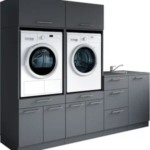 Top-Angebot Laundreezy Mehrzweckschrank-Set »Laundreezy, 6-tlg. Mehrzweckschrank-Set B/H/T 236/200/68 cm« 6 Stk. tlg.