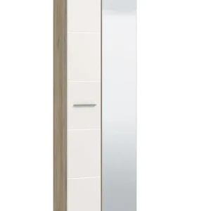 Home affaire Garderobenschrank »Beny Kleiderschrank, Stauraumschrank, Flurschrank, Höhe 193 cm« Hochglanzfronten, Spiegeltür, Breite 60 cm, ausziehbare Kleiderstange Neu Im Sortiment