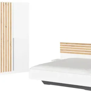 Beliebt rauch Schlafzimmer-Set »Komplettzimmer Komplett Set Schrank 226 cm Bett 160/180 cm LAMELLA« Set, 3 verschiedene Ausstattungen, inkl. SOFT-CLOSE, 4 tlg. tlg.