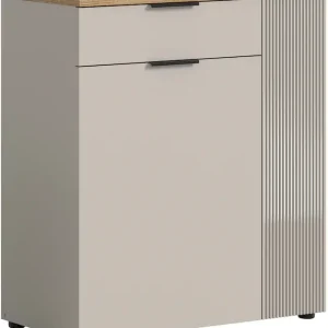 Home affaire Garderobenschrank »EDIL, Höhe 88cm, 2 Türen, 1 Schubkasten, 3 Fächer« moderne Farbkombination, Platz für ca. 6 Paar Schuhe,Kommode, Schuhschrank, Schuhkommode, Sideboard, Anrichte Highlight