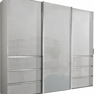 WIEMANN Schwebetürenschrank »Malibu, stilvolles Design, Made in Germany« mit Glasfront, in verschiedenen Breiten, Schubladen mit Selbsteinzug Wochenendangebot