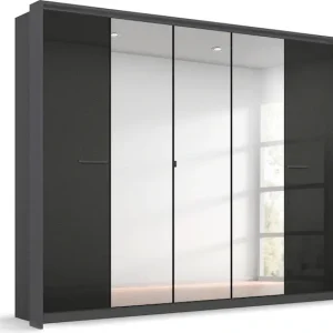 Bestseller rauch Drehtürenschrank »Kleiderschrank Schrank Garderobe Wäscheschrank Ankleide OTELI« erhältlich in Breiten 230/275 cm inkl. Innenschubladen und extra Böden,mit Mittelspiegel und Passepartout optional mit Beleuchtung