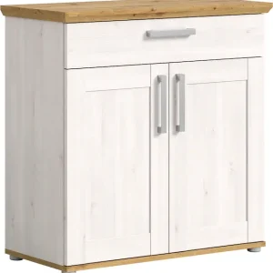 Wochenendangebot Home affaire Schuhschrank »COSENZA, TOPSELLER!, Breite 95 cm, 2 Türen, 2 Böden, 1 Schubkasten« in Landhausoptik, Kommode, Anrichte, Schrank, Sideboard
