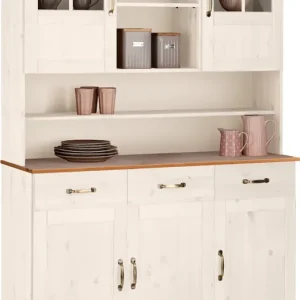 Home affaire Küchenbuffet »Alby« Breite 125 cm, 2 Glastüren, 2 Schubladen Begrenztes Angebot