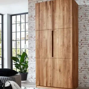 Billig Home affaire Kleiderschrank »Azelie, aus Wildeiche« Massivholz-Kleiderschrank, im 50 cm Raster planbar