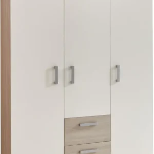 Home affaire Kleiderschrank »Geert, Kinderkleiderschrank« 2 Kleiderstangen, verstellbare Einlegeböden, mit zwei Schubkästen Direktkauf