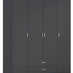 rauch Drehtürenschrank »Kleiderschrank Schrank Garderobe Wäscheschrank GAMMA in 3 Breiten« mit 6 Schubladen, in schlichtem Design TOPSELLER MADE IN GERMANY Neue Kollektion