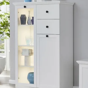 Home affaire Vitrine »Örebro« zeitloser Landhausstil, mit Vollauszug, Beleuchtung optional Neu Im Sortiment