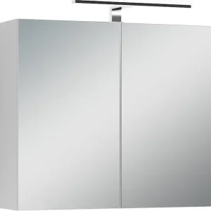 Kostenfreie Lieferung byLIVING Spiegelschrank »Serie Spree, in vielen Breiten erhältlich« Soft-Close, LED Beleuchtung mit Schalter- und Steckdosenbox