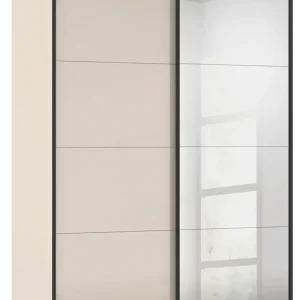 Gratis Versand rauch Schwebetürenschrank »Kleiderschrank Schrank Garderobe Schlafzimmerschrank SCALE-FYRA« edle viergeteilte Türen Spiegel/Glas-Mix viele Farben MADE IN GERMANY