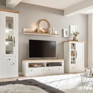 OTTO home Wohnwand »Westminster TOPSELLER!« Set, Vitrine, Lowboard, Kommode, Wandregal, 4 Stk. tlg. Preisknaller