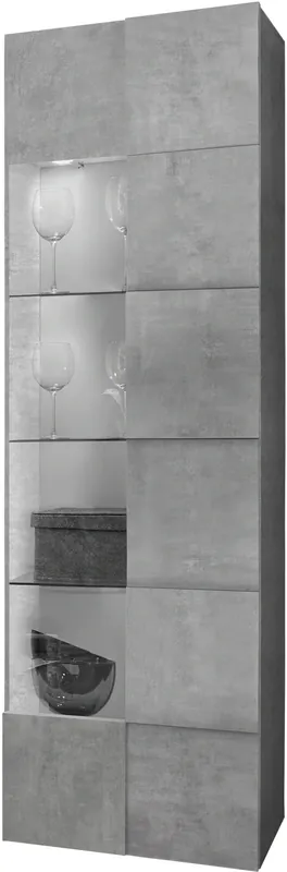 Neue Kollektion Home affaire Vitrine »Dama Höhe 187 cm, Breite 60 cm, Stauraumvitrine mit 1 Tür,« Standvitrine - Front in 3D-Optik, viel Stauraum, verschiedene Farben