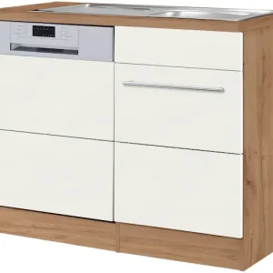 KOCHSTATION Spülenschrank »KS-Wien« Breite 110 cm, inkl. Möbelfront für teilintegrierbaren Geschirrspüler Neuheit