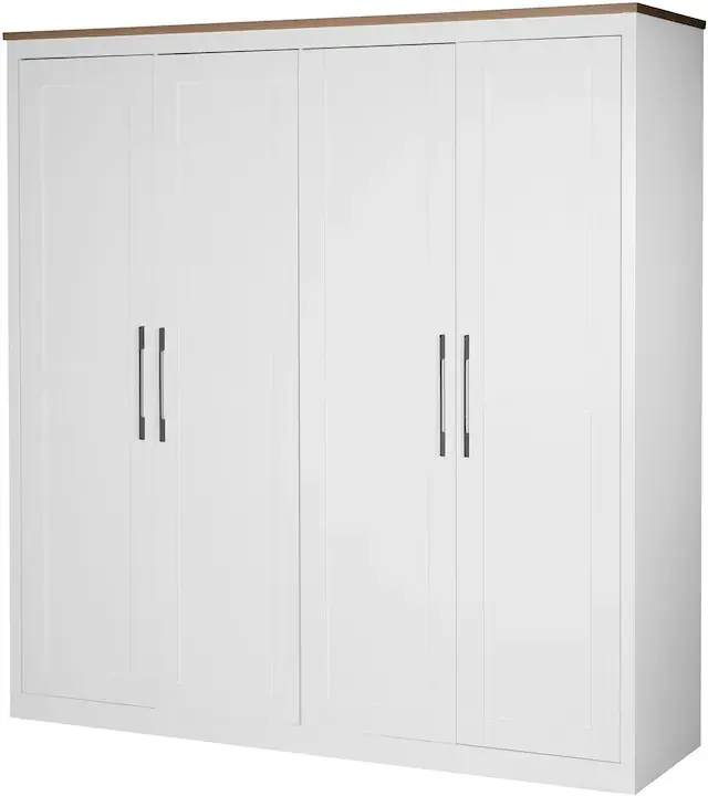 Garantierte Lieferung OTTO home Kleiderschrank »Büsum Schlafzimmer Schrank Otto´s Choice« stabile robuste Bauweise mit optimaler Aufteilung,Schlafzimmerschrank Landhaus Design Garderobe Schrank Bestseller