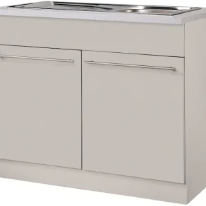 wiho Küchen Spülenschrank »Chicago, TOPSELLER« 100 cm breit, inkl. Einbauspüle aus Edelstahl Neu