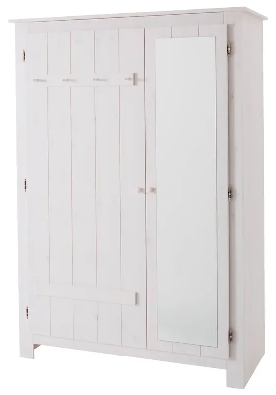 Preiswert OTTO home Garderobenschrank »Bertram« aus schönem massivem Kiefernholz, mit einer Spiegeltür, Höhe 170 cm