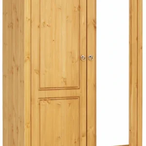 Abverkauf OTTO home Kleiderschrank »Hugo« 3 Breiten: 106/200/245 cm H/T ca. 190/58 cm,aus massiver Kiefer im Landhausstil, mit Spiegel
