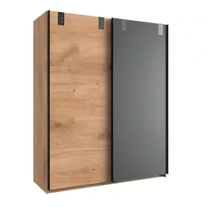 Wochenendangebot Wimex Schwebetürenschrank »Liverpool, Made in Germany« Kleiderschrank im Industrial Look, 135 oder 180x64x198cm
