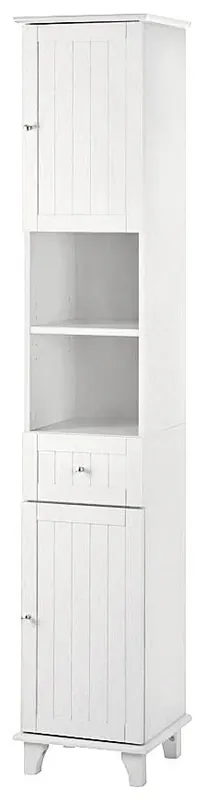 Begrenztes Angebot welltime Hochschrank »Venezia Landhaus« Badmöbel, aus massiver Kiefer, 2 Türen, 1 Schublade, Breite 33 cm