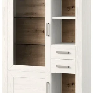 Preisreduziert set one by Musterring Standvitrine »York« Typ 05 und 06, mit Glastür, Beleuchtung optional, Höhe 207 cm