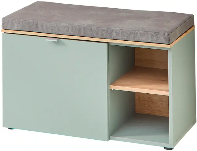 Innostyle Schuhschrank »Bari Schuhbank inkl. Sitzkissen, BxHxT 78x50x38 cm« 1 Stk. tlg. 1 türig, 4 Fächer, Softclose, ABS Kantenschutz Versand Am Gleichen Tag