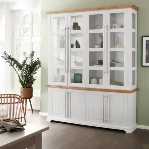 Solange Der Vorrat Reicht OTTO home Vitrine »Meliss« aus massiver Kiefer, FSC® zertifiziert, Breite 171 cm