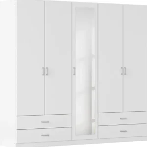 Kostenfreie Lieferung rauch Drehtürenschrank »Kleiderschrank Schrank Garderobe Wäscheschrank BORBONA« Breiten 226/271 cm, Höhe 210 cm,in 2 Breiten, mit Spiegel und vielen Farbkombinationen MADE IN GERMANY