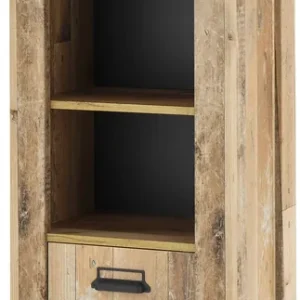 Home affaire Wäscheschrank »SHERWOOD Hochkommode Kommode Schrank« in modernem Holz Dekor, mit Apothekergriffen aus Metall, Höhe 146 cm Heißes Angebot