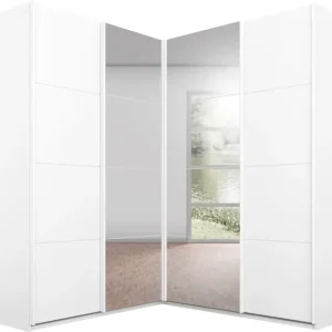 rauch Schwebetürenschrank »Quadra« Eckschrank inkl. Türendämpfer und Schubladeneinsatz, mit Spiegeltüren Sonderaktion