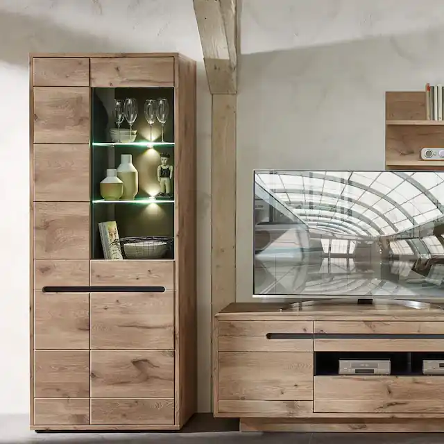 Rabatt Innostyle Vitrine »BELLANO« Viking Oak Nature