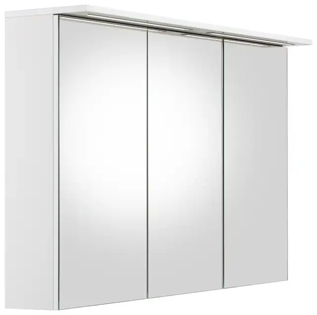 Knallerangebot Schildmeyer Spiegelschrank »Profil 16 made in Germany« Breite 120 cm, 3-türig, 2x LED-Beleuchtung, Schalter-/Steckdosenbox
