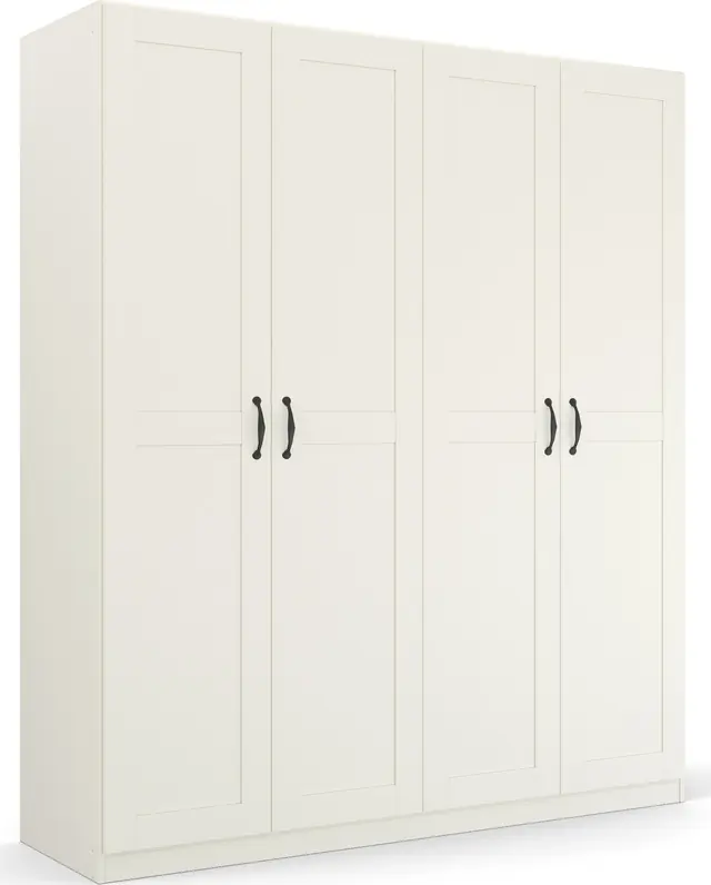 Bestpreis rauch Drehtürenschrank »Cottage by Quadra Spin« in skandinavischem Landhausstil