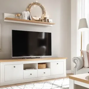 OTTO home Wohnwand »Westminster TOPSELLER!« Set, Lowboard und Wandregal, 2 Stk. tlg. Kostenloser Rückversand