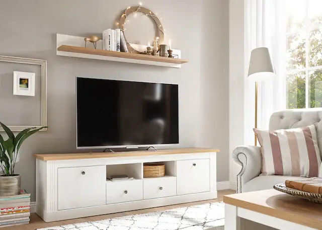 OTTO home Wohnwand »Westminster TOPSELLER!« Set, Lowboard und Wandregal, 2 Stk. tlg. Kostenloser Rückversand