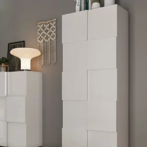 Home affaire Garderobenschrank »Dama Breite 78, Höhe 187 cm, Front 3D-Optik,« Kleiderstange, 2 Einlegeböden, viel Stauraum Geprüft