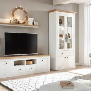 OTTO home Wohnwand »Westminster TOPSELLER!« Set, Vitrine, Lowboard, Wandregal, 3 Stk. tlg. Super-Preis