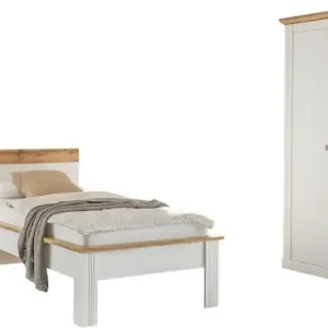 OTTO home Schlafzimmer-Set »Westminster« beinhaltet 1 Bett, Kleiderschrank 2-türig und 1 Nachtkommode Online Kaufen