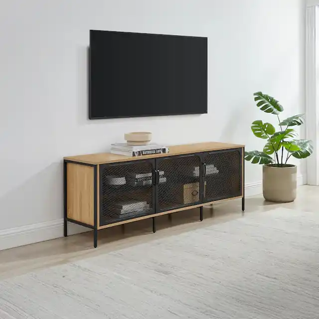 OTTO home TV-Board »Amance« mit ABS-Kanten und pulverbeschichteten Metallbeinen, Breite 150 cm Abverkauf