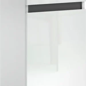 welltime Stauraumschrank »MISTER, Bad-Schrank, Breite 34 cm, 1 Tür, 1 Schublade, 2 Fächer« Hochglanz lackiert, Soft-Close Funktion, Made in Italy Finale Aktion