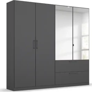 OTTO home Drehtürenschrank »Kleiderschrank Schrank Garderobe Wäscheschrank CHALLENGER« Breiten 181/226 cm, Höhen 197/210 cm,mit Spiegeltüren und geräumigen Schubladen MADE IN GERMANY Sonderaktion