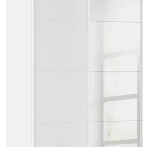 Garantierte Lieferung rauch Schwebetürenschrank »Kleiderschrank Schrank Garderobe Schlafzimmerschrank EVELYN« in elegantem Stil mit Spiegel 5 Breiten viel Stauraum MADE IN GERMANY