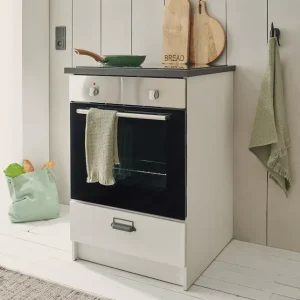 Preisknaller Home affaire Herdumbauschrank »Sherwood« mit Apothekergriffen aus Metall, Breite der Arbeitsplatte 63 cm