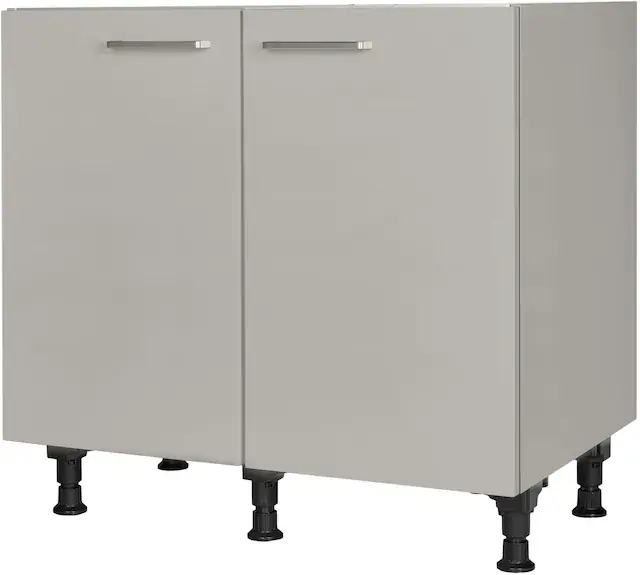 Billig nobilia® Spülenschrank »"Touch", vormontiert, mit höhenverstellbaren Sockelfüßen,« Breite 90 cm